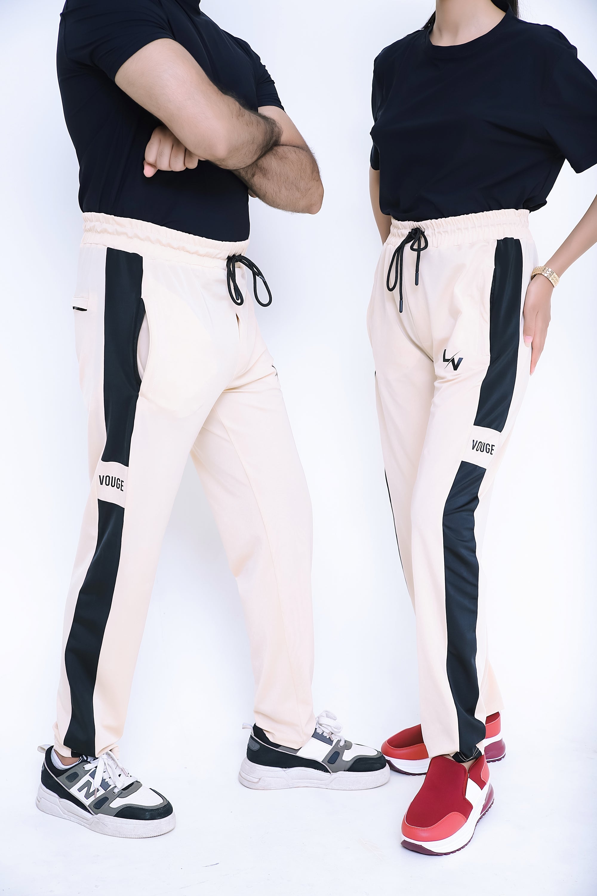 LV PREMIUM 4 WAY STRETCHABLE UNISEX SKIN PANEL TROUSER 011