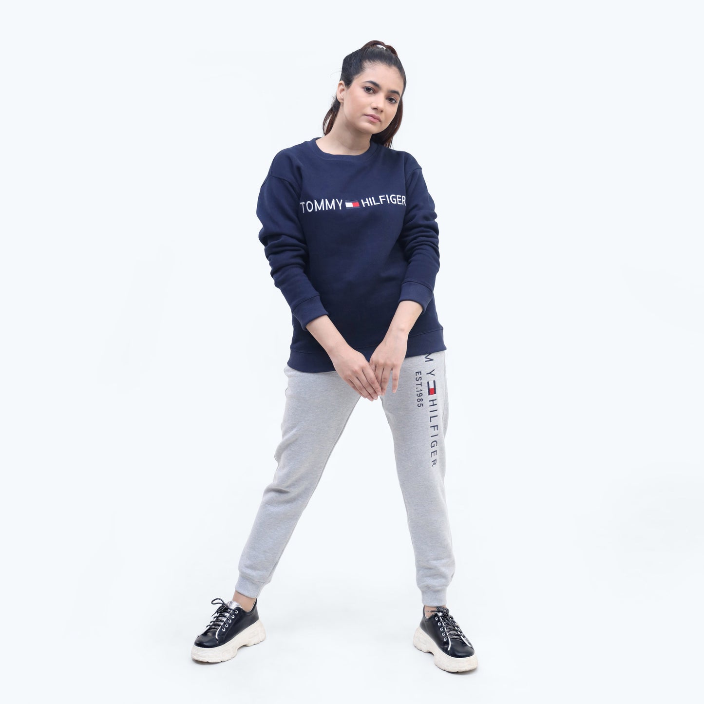 Tommy Hilfiger Cotton Fleece Branded Tracksuit TM-01