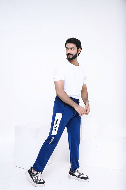 LV PREMIUM 4 WAY STRETCHABLE UNISEX BLUE JDHY TROUSER 010