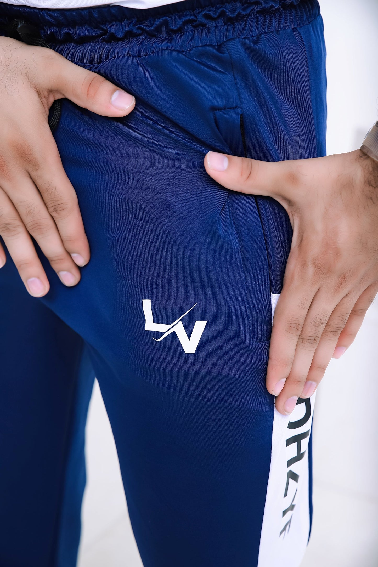 LV PREMIUM 4 WAY STRETCHABLE UNISEX BLUE JDHY TROUSER 010