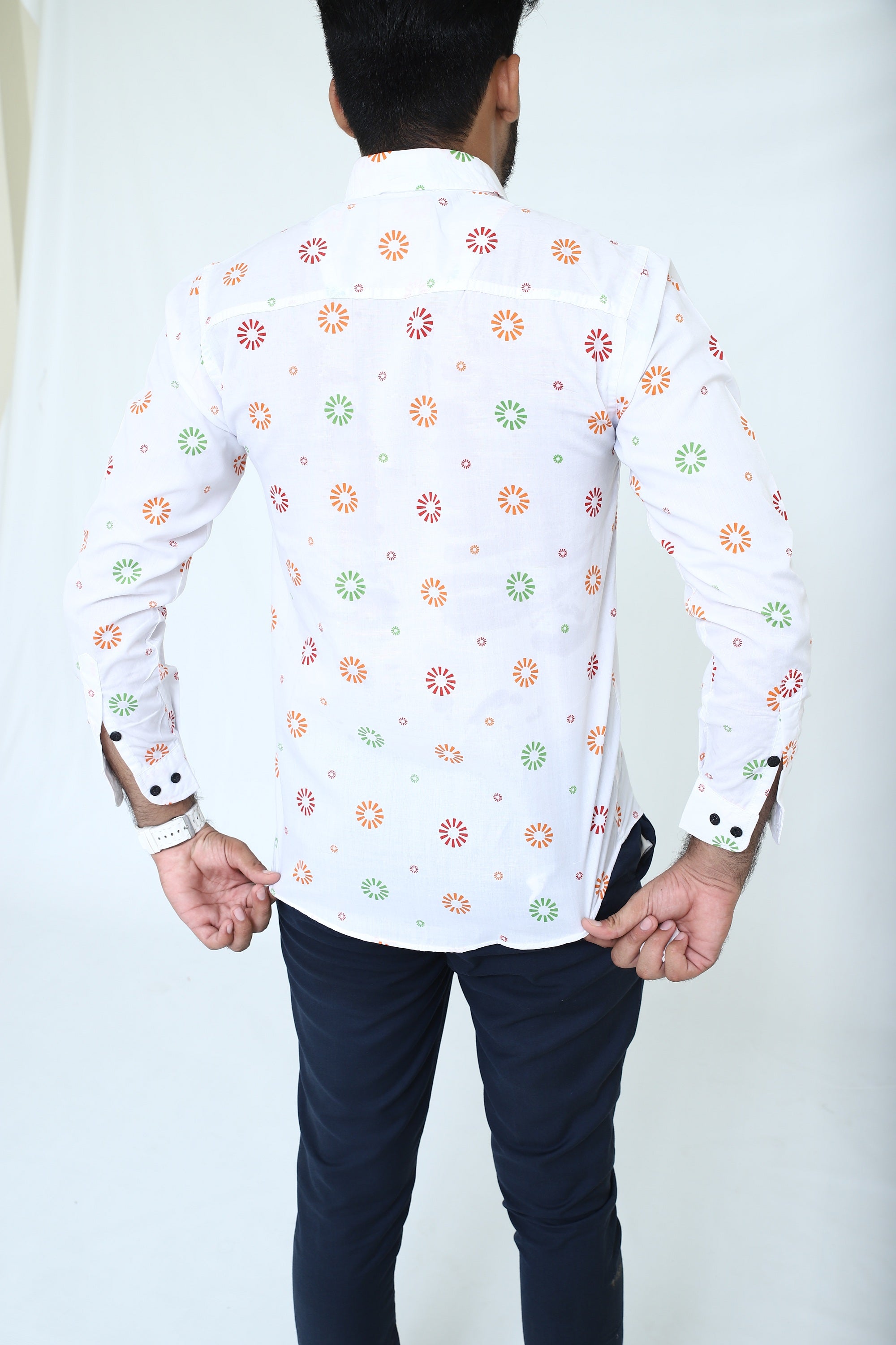 PR Men premium print causal shirt PR01
