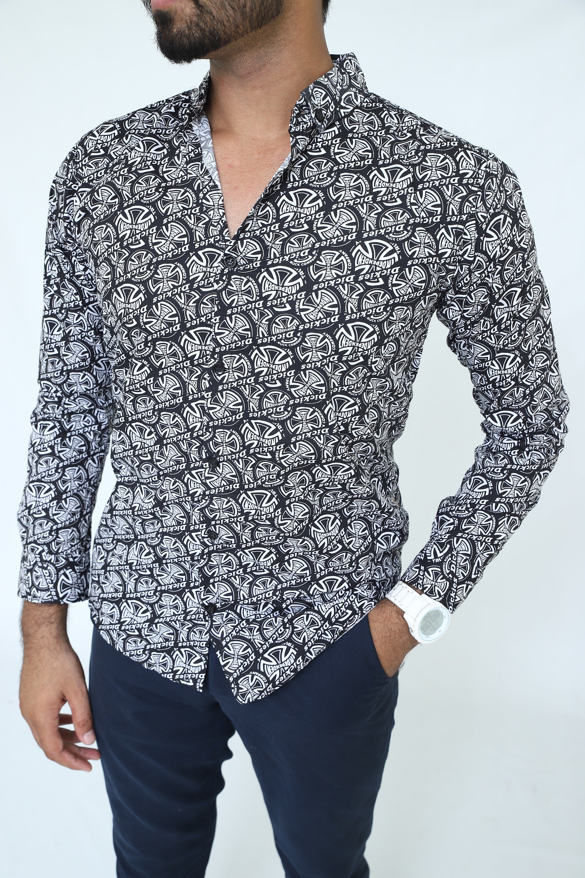 PR Men premium print causal shirt PR07