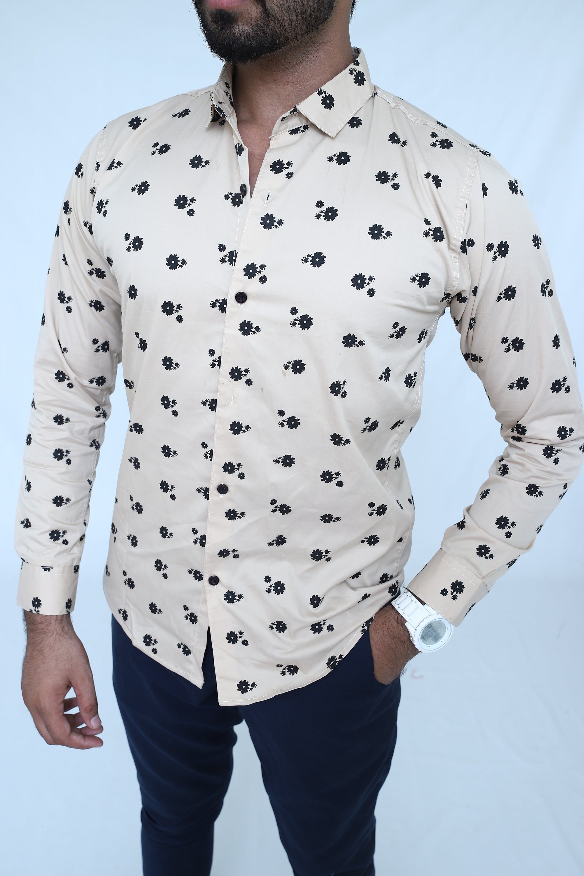 PR Men premium stretchable causal shirt PR25