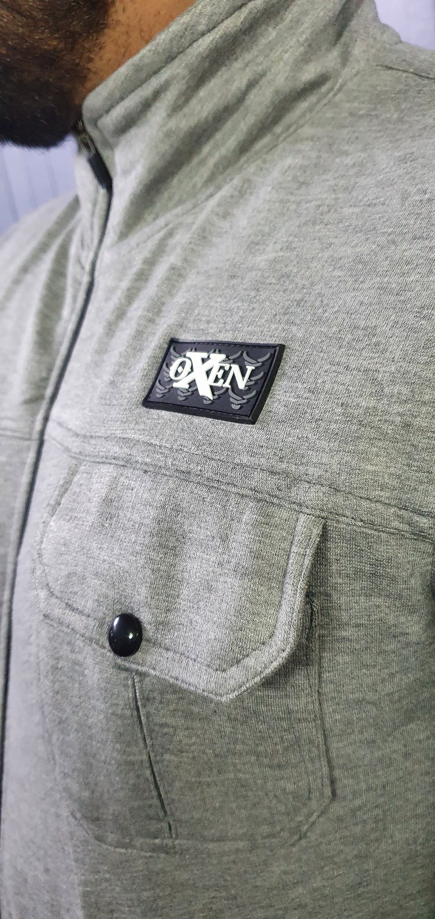 Premium Cotton Fleece Four Pocket sleeveless Jacket Haider Grey 13