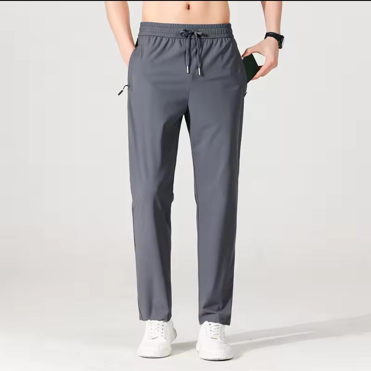 Men's premium 4 Way Lycra Light Gray Imported Trouser PT-8