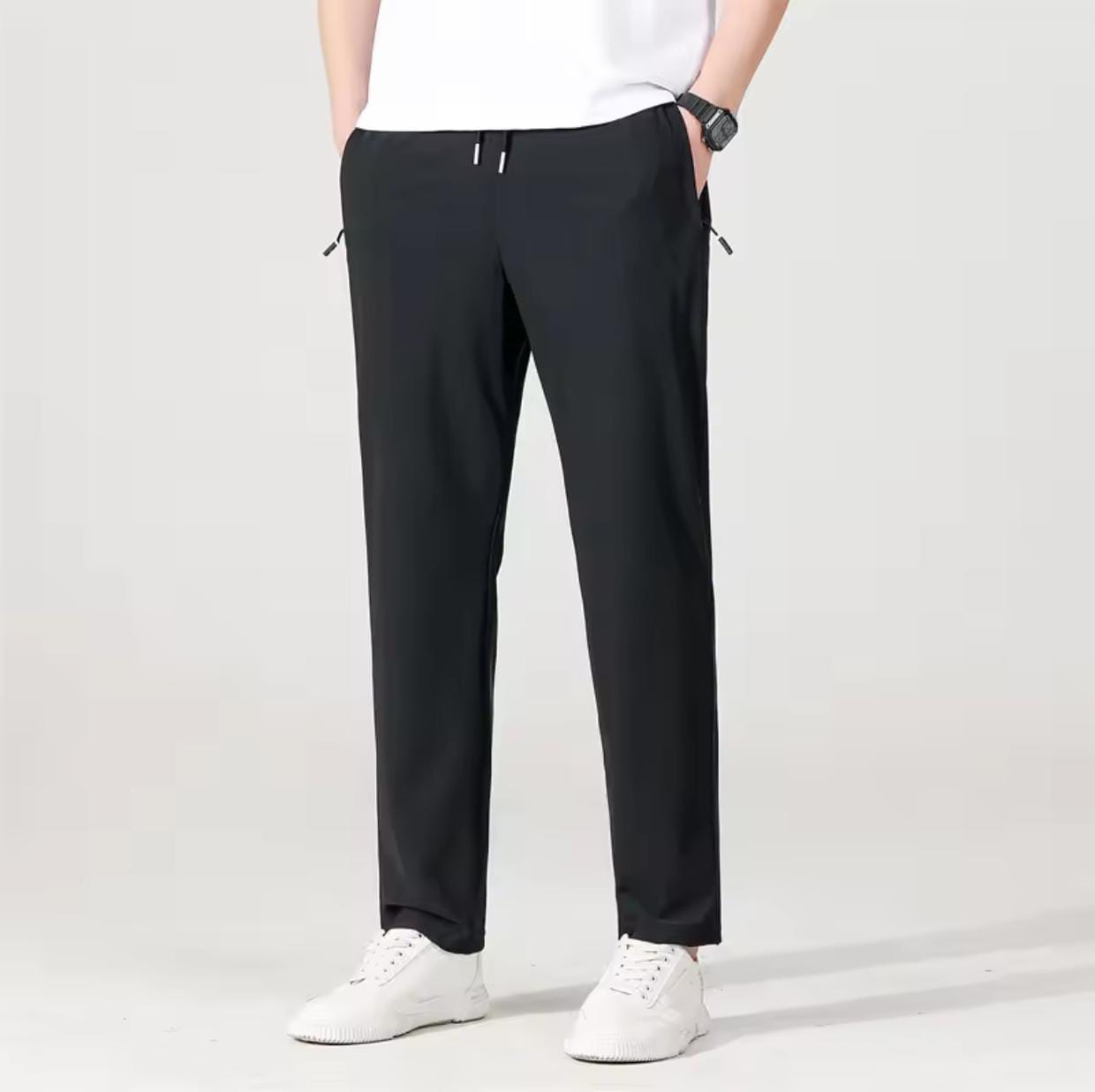 Men's premium 4 Way Lycra Black Imported Trouser PT-1