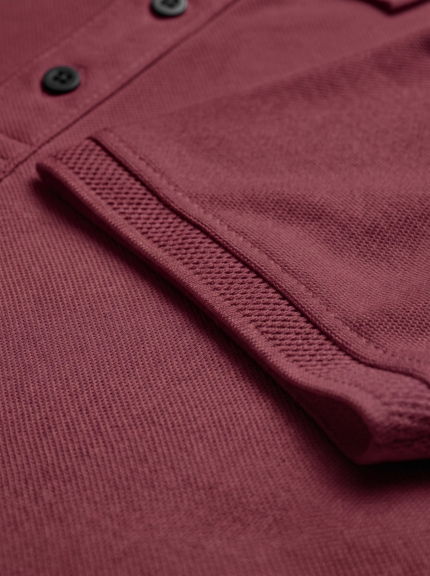 Maroon Premium Cotton PK Polo Shirt Jacquard Rib & Collar