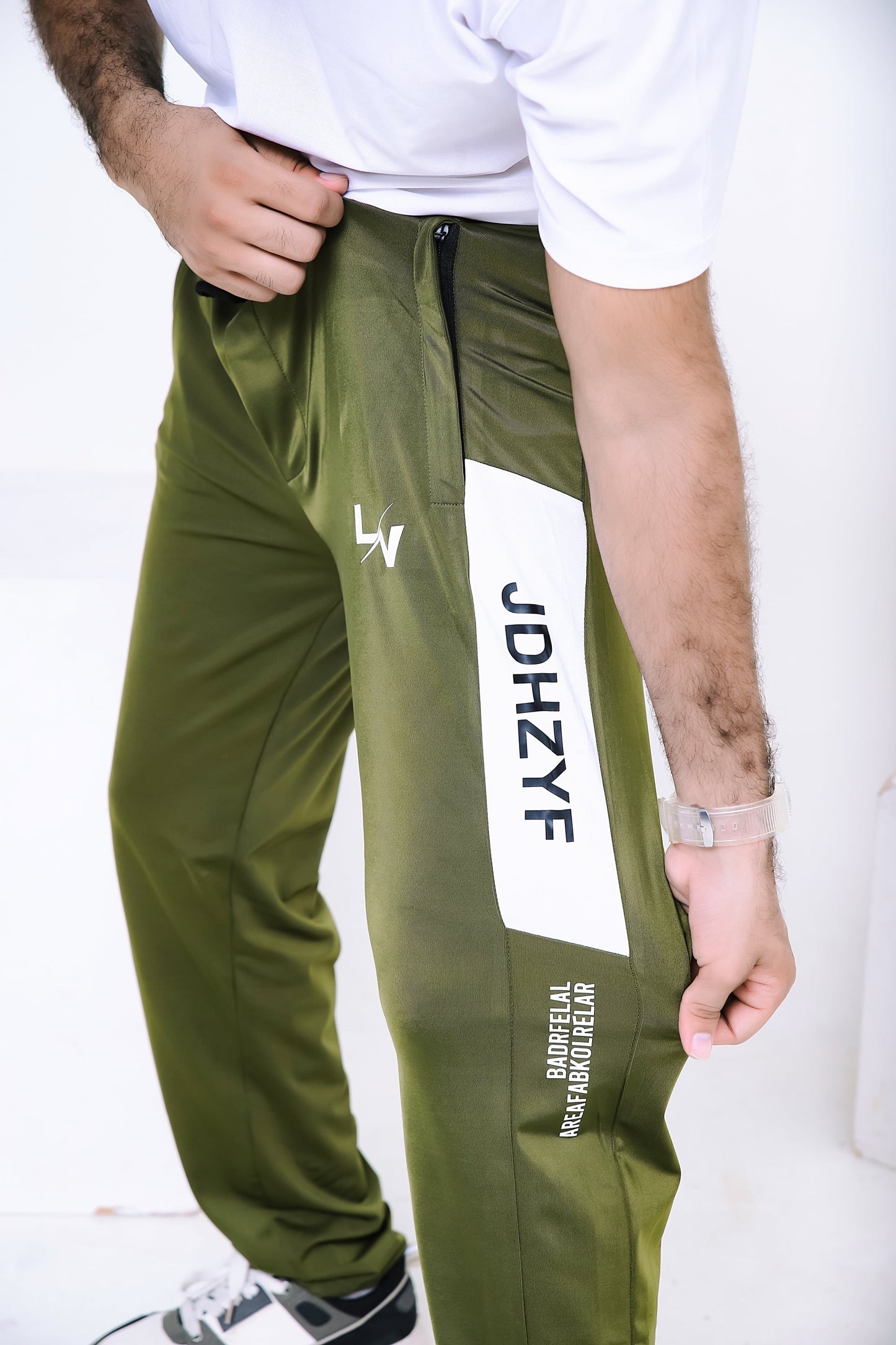 LV PREMIUM 4 WAY STRETCHABLE UNISEX GREEN JDHY TROUSER 008