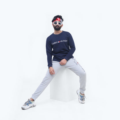 Tommy Hilfiger Cotton Fleece  Branded Tracksuit TM-01