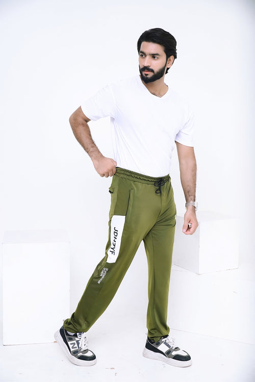 LV PREMIUM 4 WAY STRETCHABLE UNISEX GREEN JDHY TROUSER 008