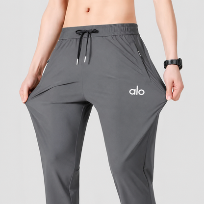 Men's premium 4 Way Lycra Gray Alo  Imported Trouser