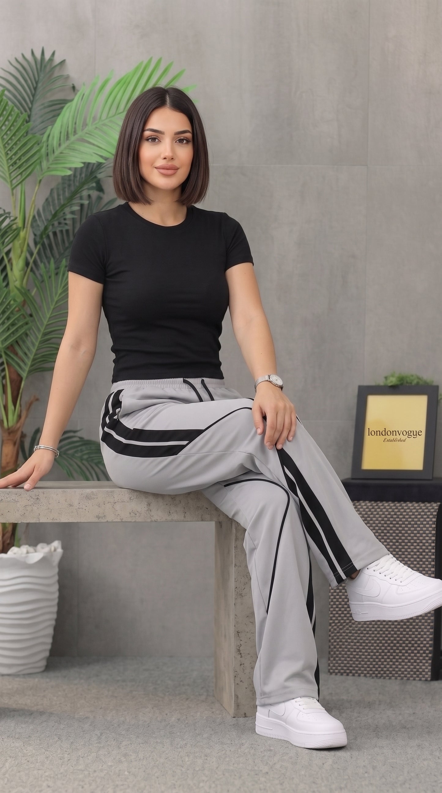 Women's Light Gray Micro 125 GSM Straight Fit Trouser