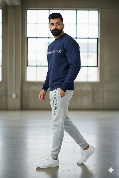 Tommy Hilfiger Cotton Fleece  Branded Tracksuit TM-01