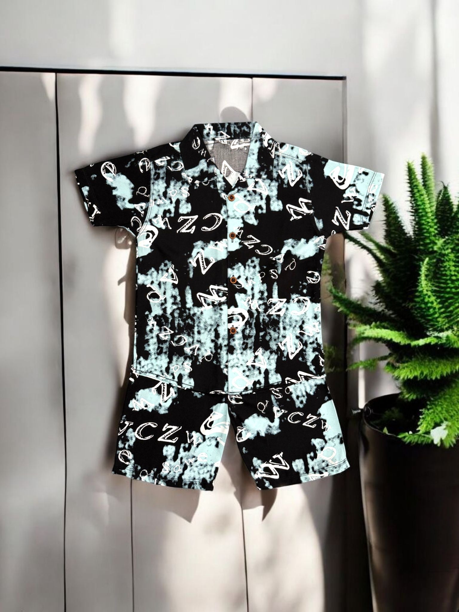 KID'S PREMIUM SUMMER STONE LILEN TRACKSUIT FOR BOY & GIRL KPT03