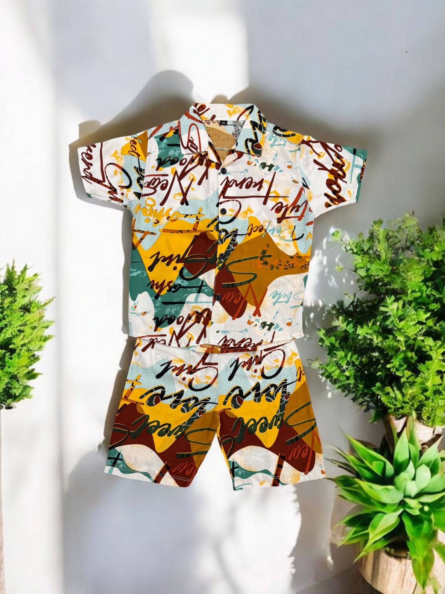 KID'S PREMIUM SUMMER STONE LILEN TRACKSUIT FOR BOY & GIRL KPT05