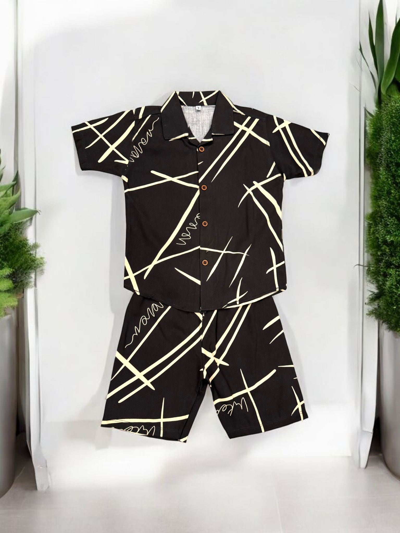 KID'S PREMIUM SUMMER STONE LILEN TRACKSUIT FOR BOY & GIRL KPT11