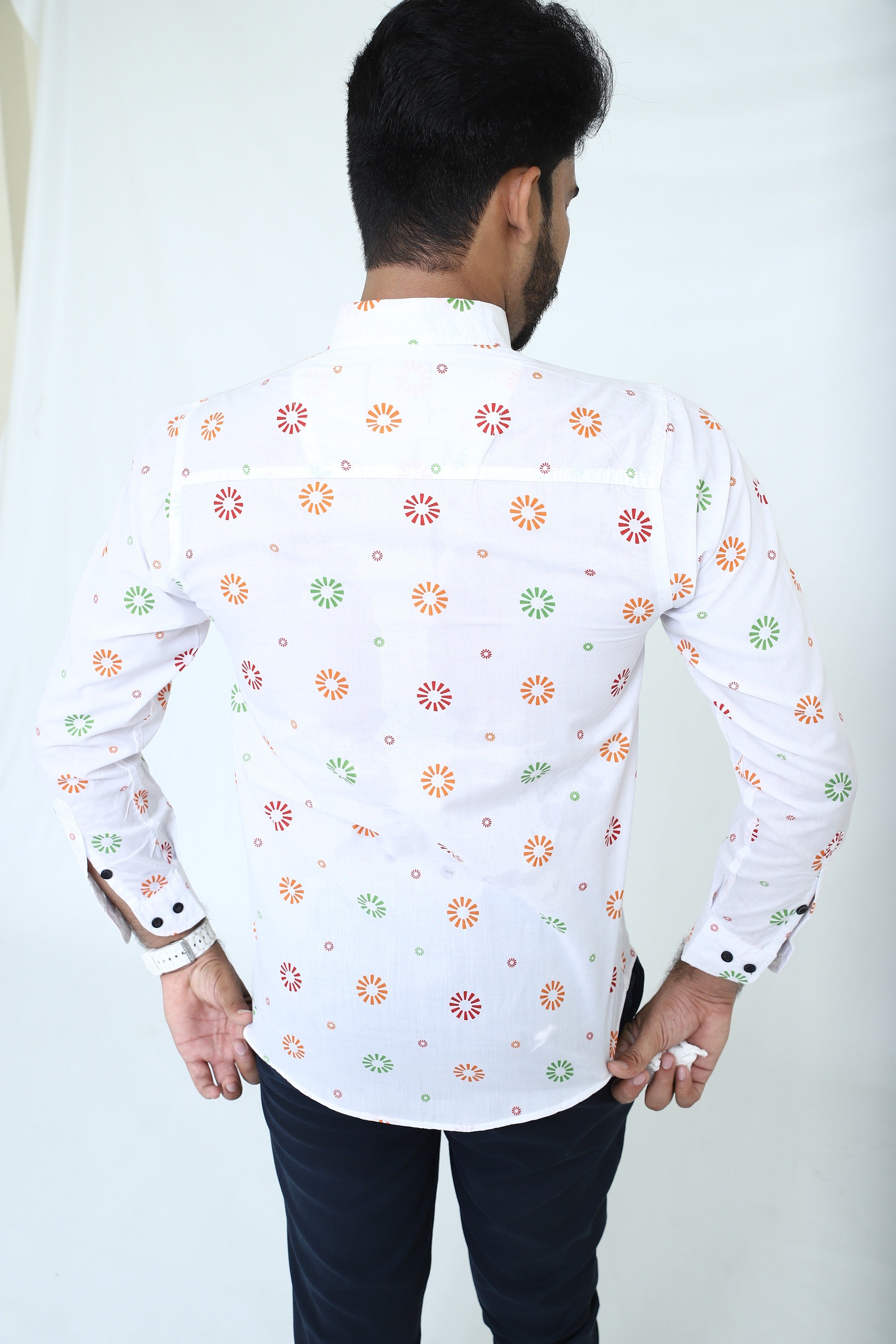 PR Men premium print causal shirt PR01
