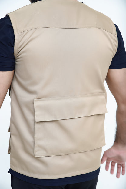 Men's Trendy Cotton Sleeveless Skin Sidhu Jacket-LV#040