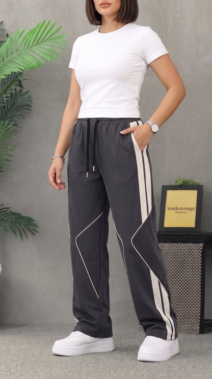 Women's Dark Gray Micro 125 GSM Straight Fit Trouser