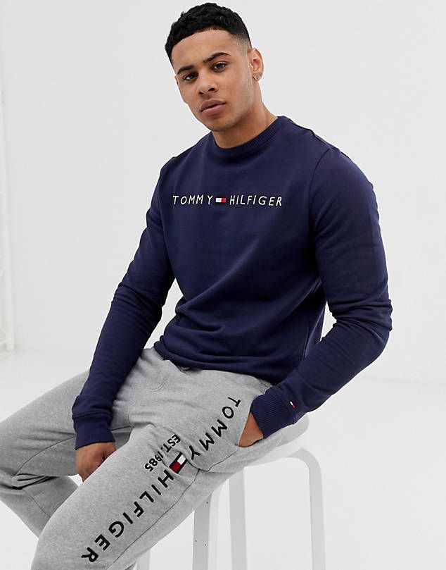 Tommy Hilfiger Rich Blue Imported Cotton Fleece Tracksuit (Male & Female )