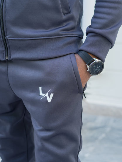 LV UNISEX  TRENDY GRAY LINING TRACKSUIT LVT#03