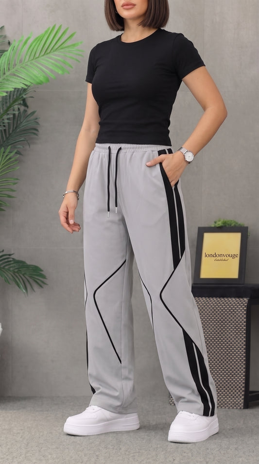 Women's Light Gray Micro 125 GSM Straight Fit Trouser