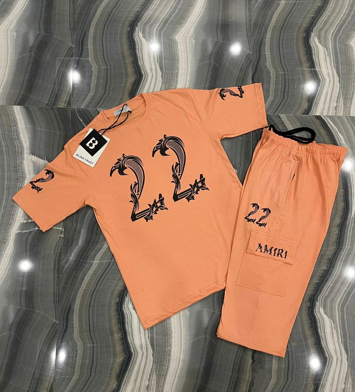 AMIRI PEACH SUMMER TWIN SUITS FOR MENS ATS07