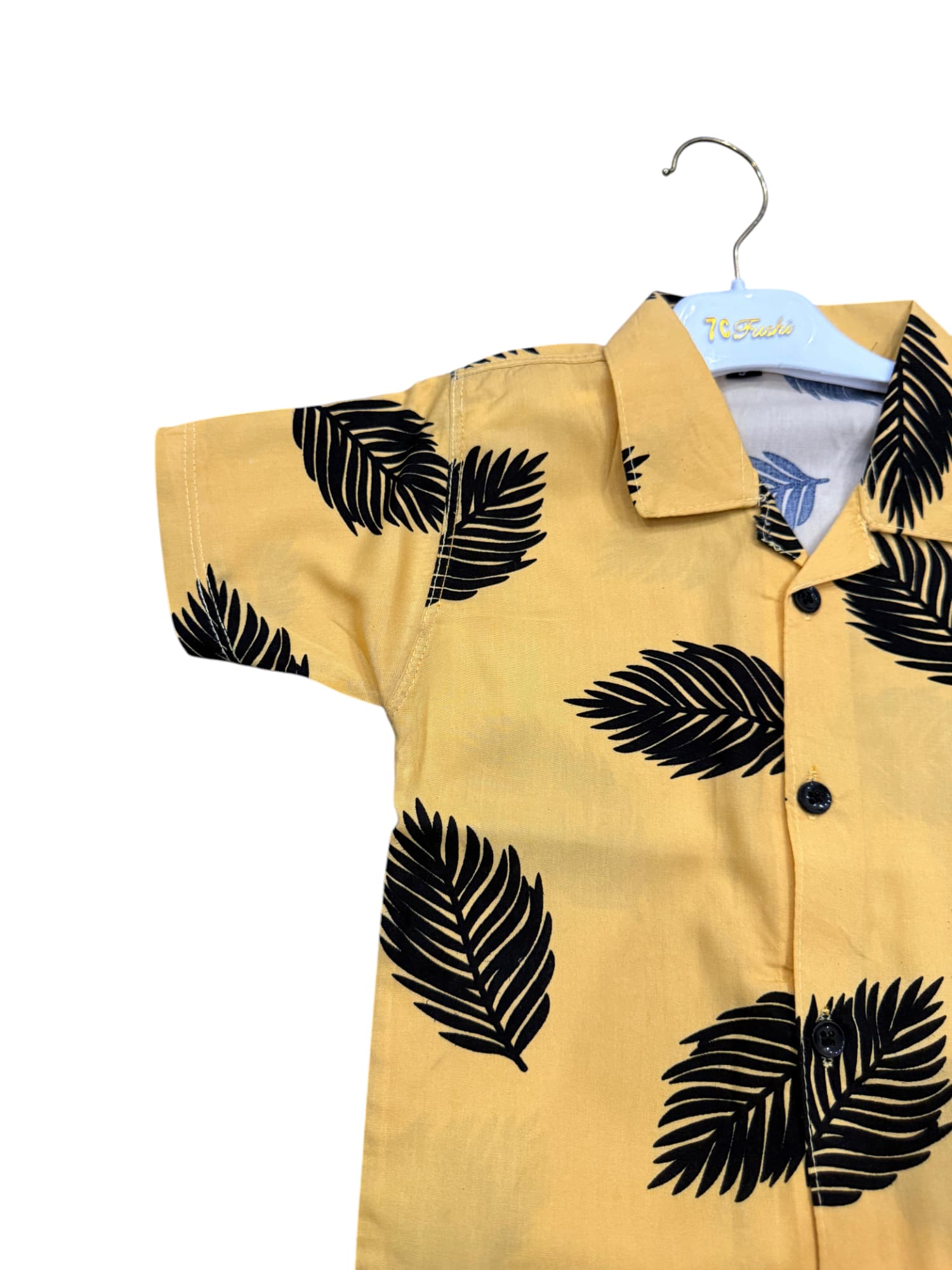 KID'S PREMIUM SUMMER STONE LILEN SKIN LEAF  TRACKSUIT FOR BOY & GIRL
