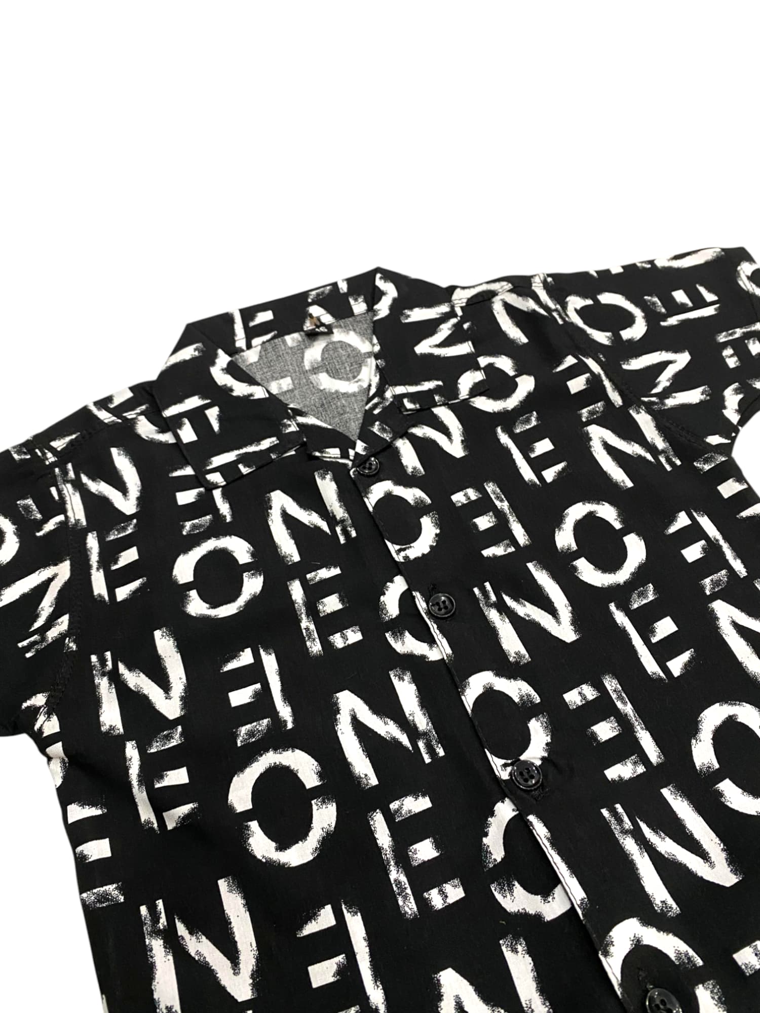 KID'S PREMIUM SUMMER STONE LILEN ALPHABAT BLACK TRACKSUIT FOR BOY & GIRL