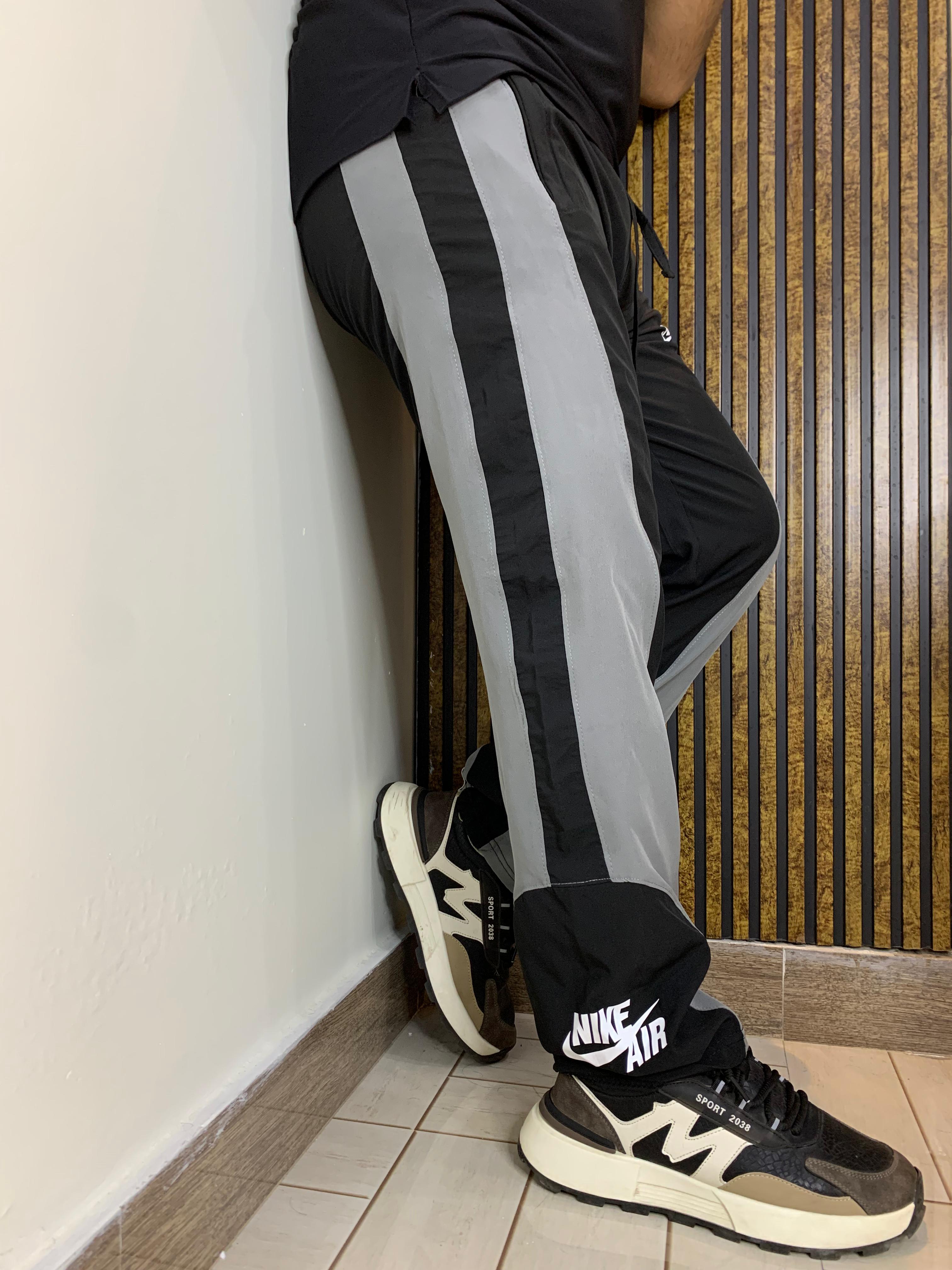 Imported Black & Gray  Nike  Micro Relaxed Fit Baggy Trouser