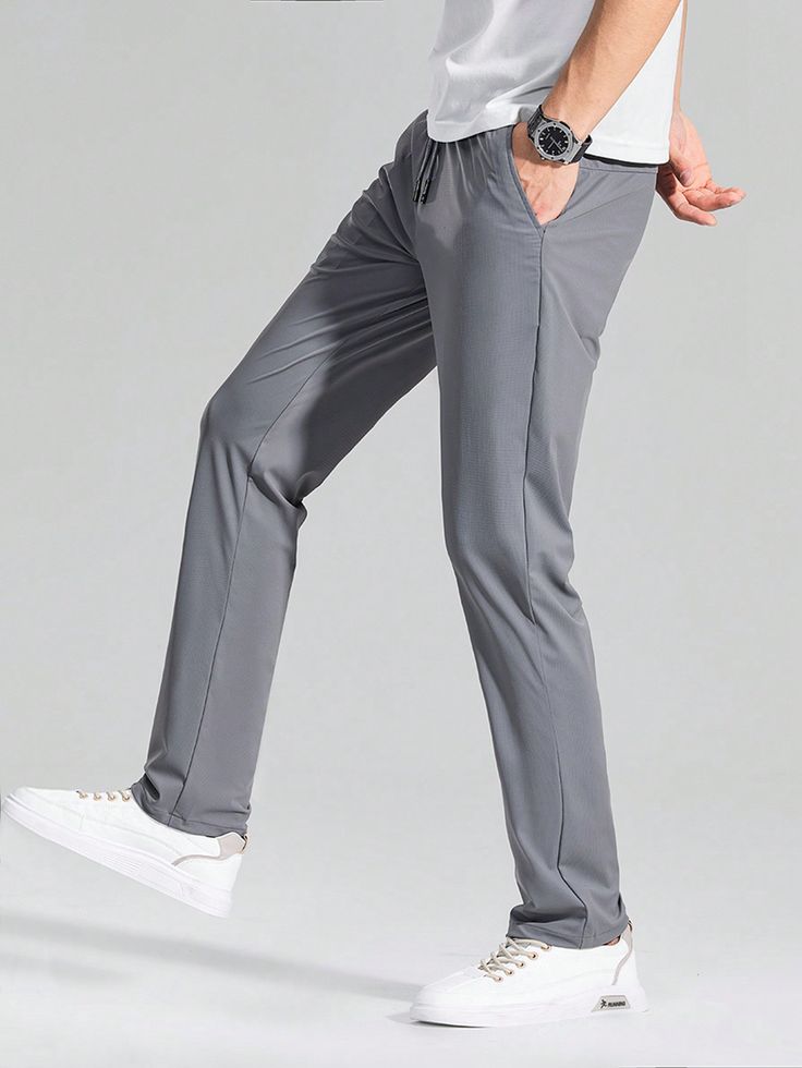Men's premium 4 Way Lycra Light Gray Imported Trouser PT-8