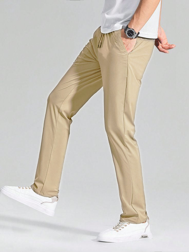 Men's premium 4 Way Lycra Light Beige Imported Trouser PT-12