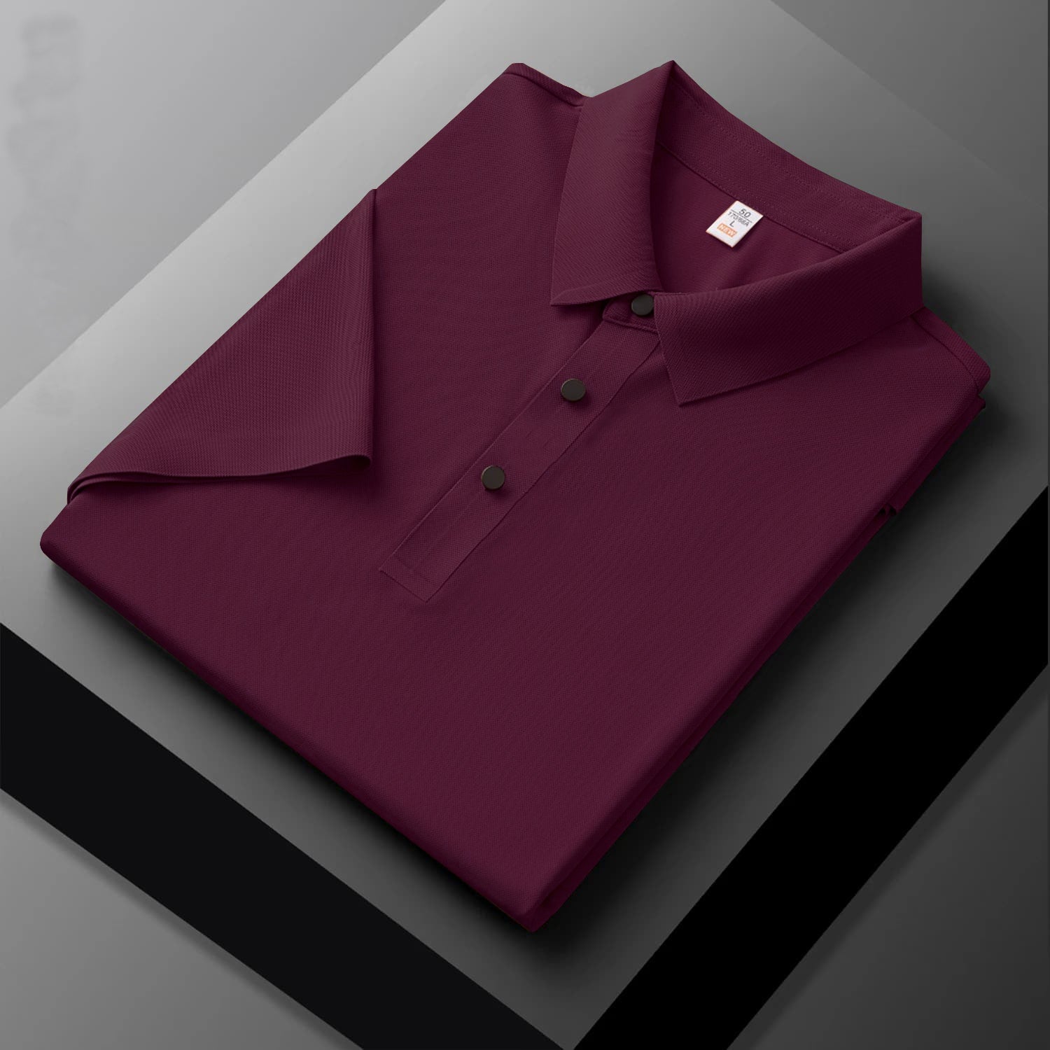 MEN'S IMPORTED DARK MULBERRY SEAMLESS4 WAY LYCRA SHIRT DMS-3