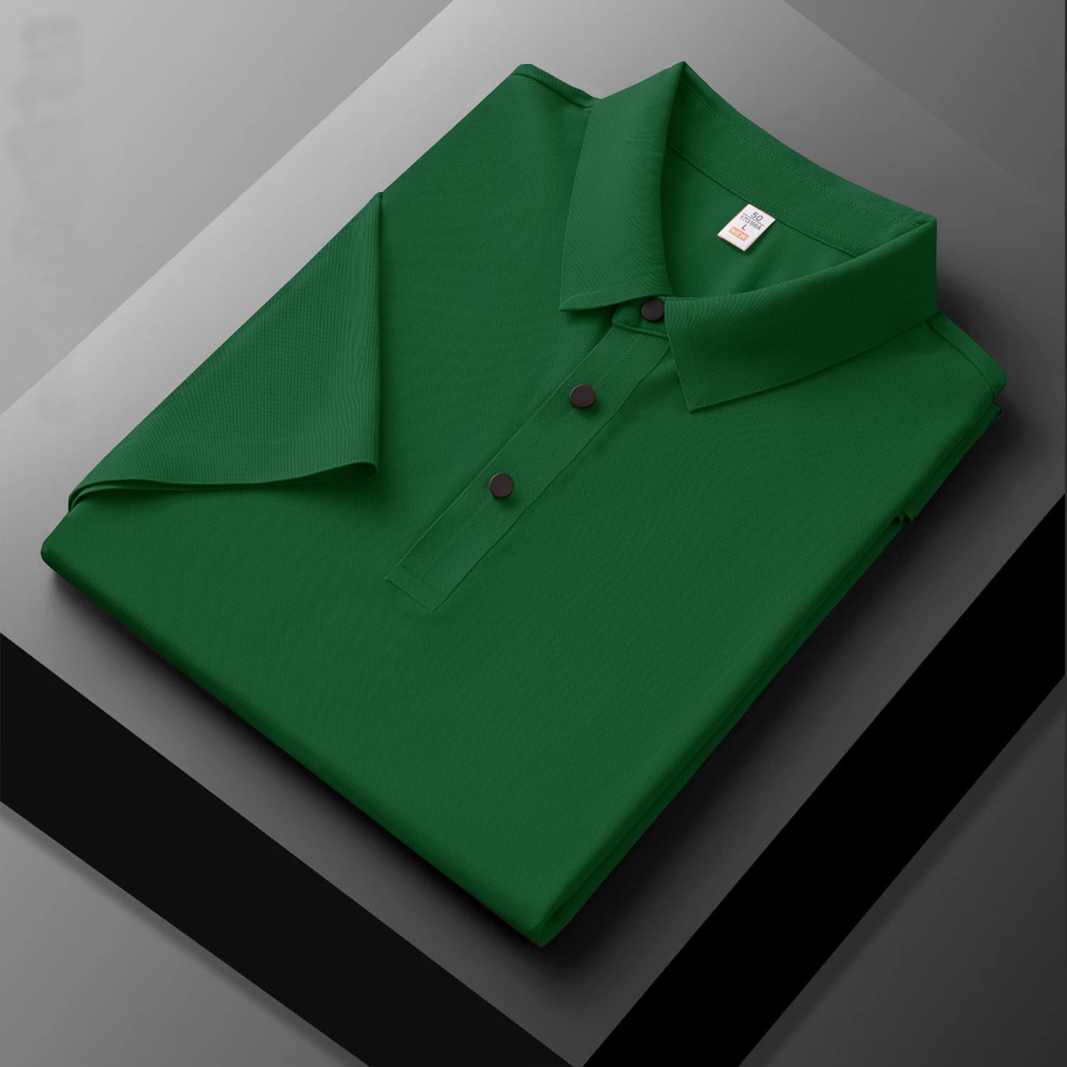 MEN'S IMPORTED KELLY GREEN SEAMLESS 4 WAY LYCRA SHIRT DGS-5
