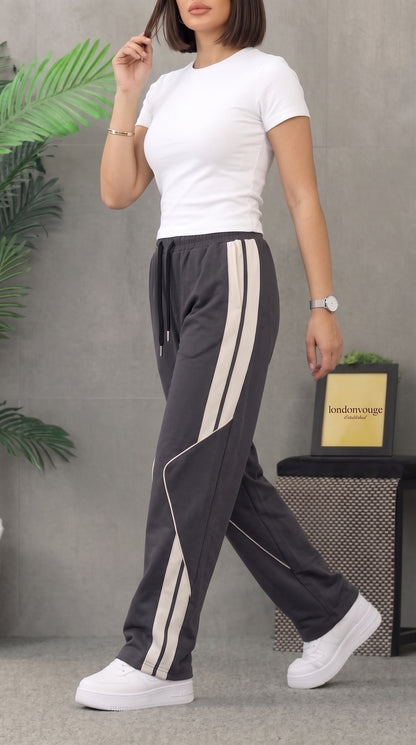 Women's Dark Gray Micro 125 GSM Straight Fit Trouser