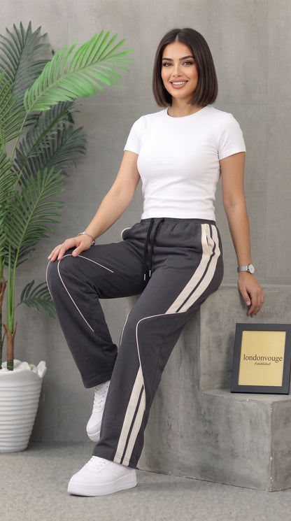 Women's Dark Gray Micro 125 GSM Straight Fit Trouser