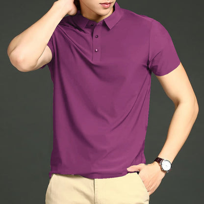 MEN'S IMPORTED LIGHT PURPLE SEAMLESS 4 WAY LYCRA SHIRT LPS-12